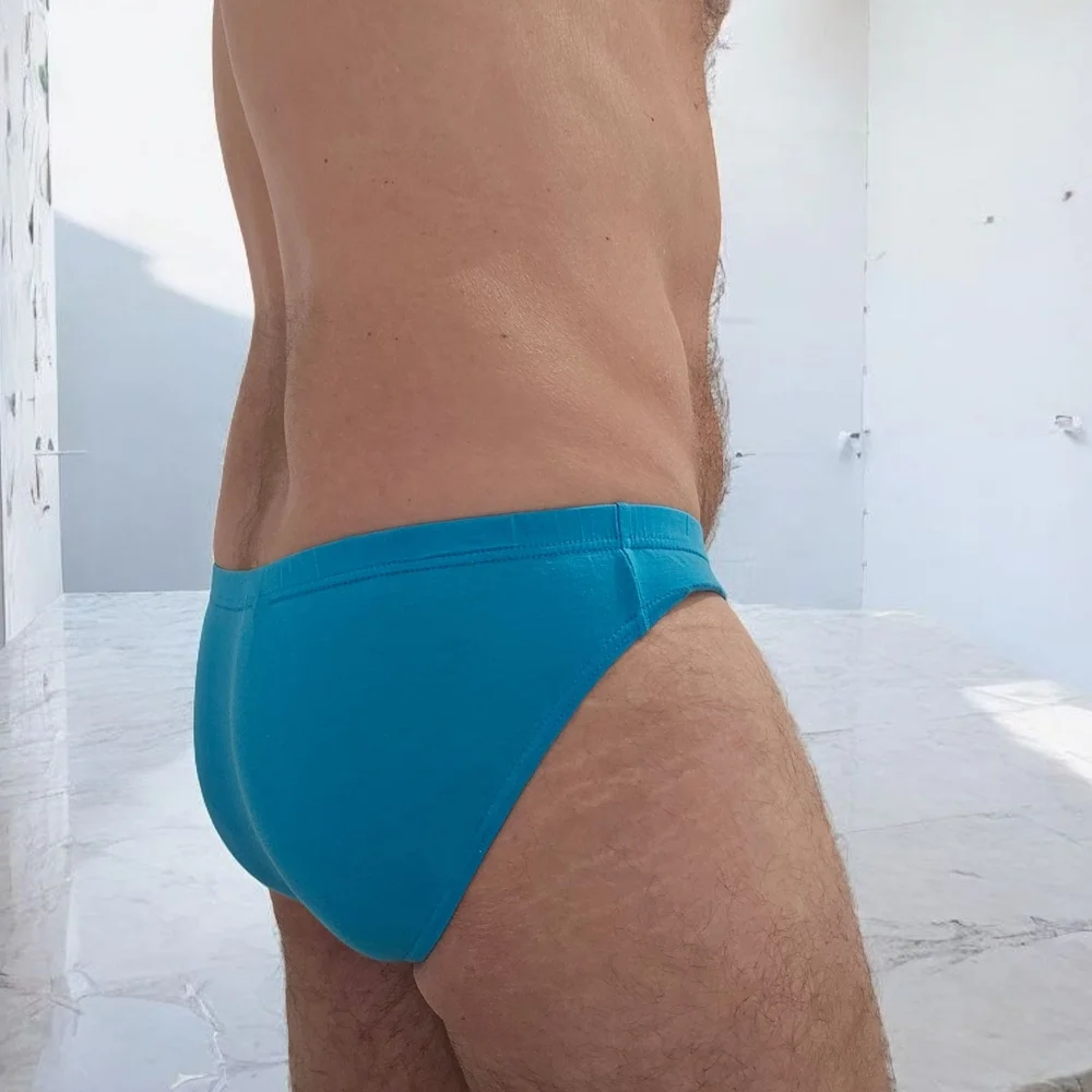 Men's Low-Waist Blue  Underwear - Picture 5 of 6